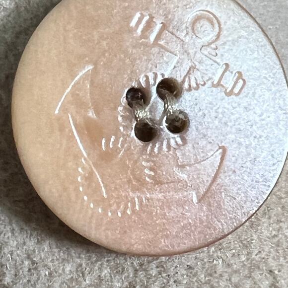 LL Bean Cashmere Blend Peacoat Coat Camel Size 14 Career Old Money Nautical - Picture 14 of 14